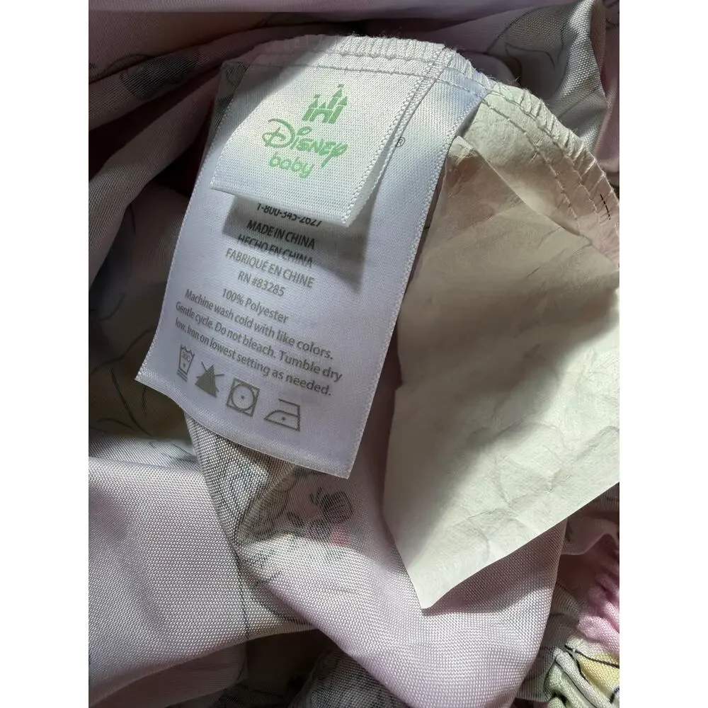 Disney Princesses Lambs & Ivy Fitted Crib Sheet Pink - Belle, Tiana, Cinderella